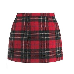 NWT Valentino Plaid Skirt